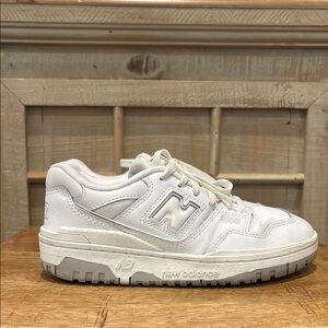 Kids New Balance 550 Classic White Sneakers